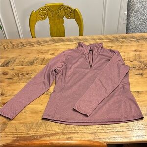 The North Face Women's Mauve Pink Quarter-Zip Pullover